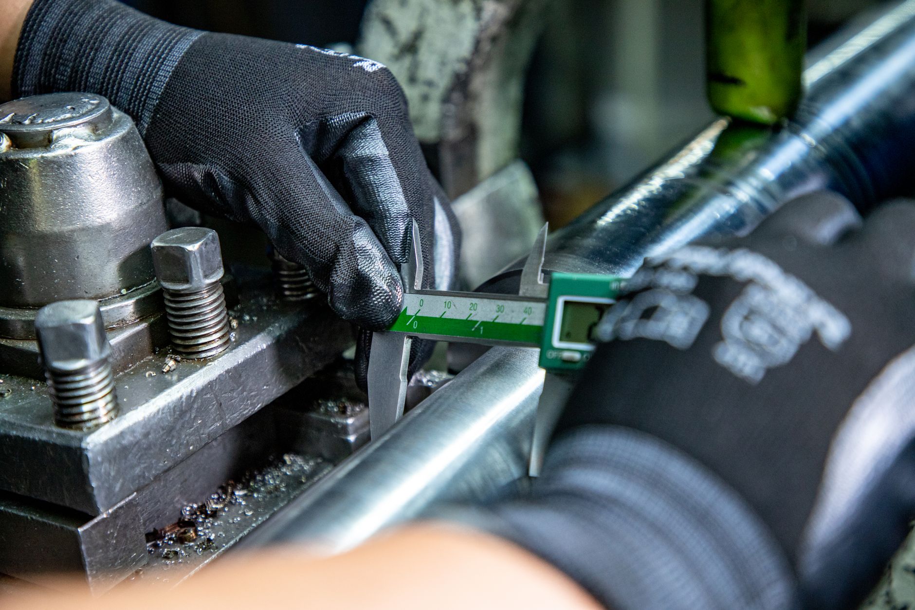 Precision quality control measurement representing CE marking versus Brazilian customs